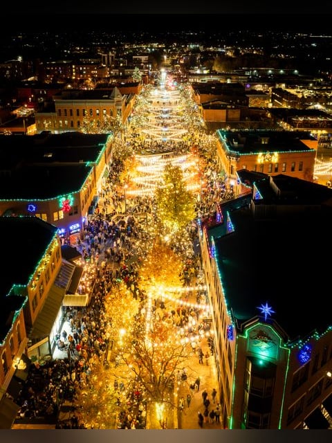 Downtown Fort Collins Holiday Lights
