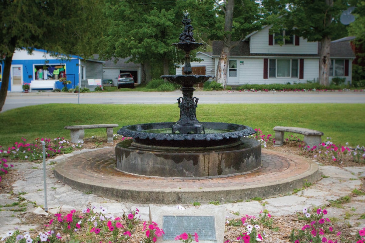 Manistee County Courthouse Fountain